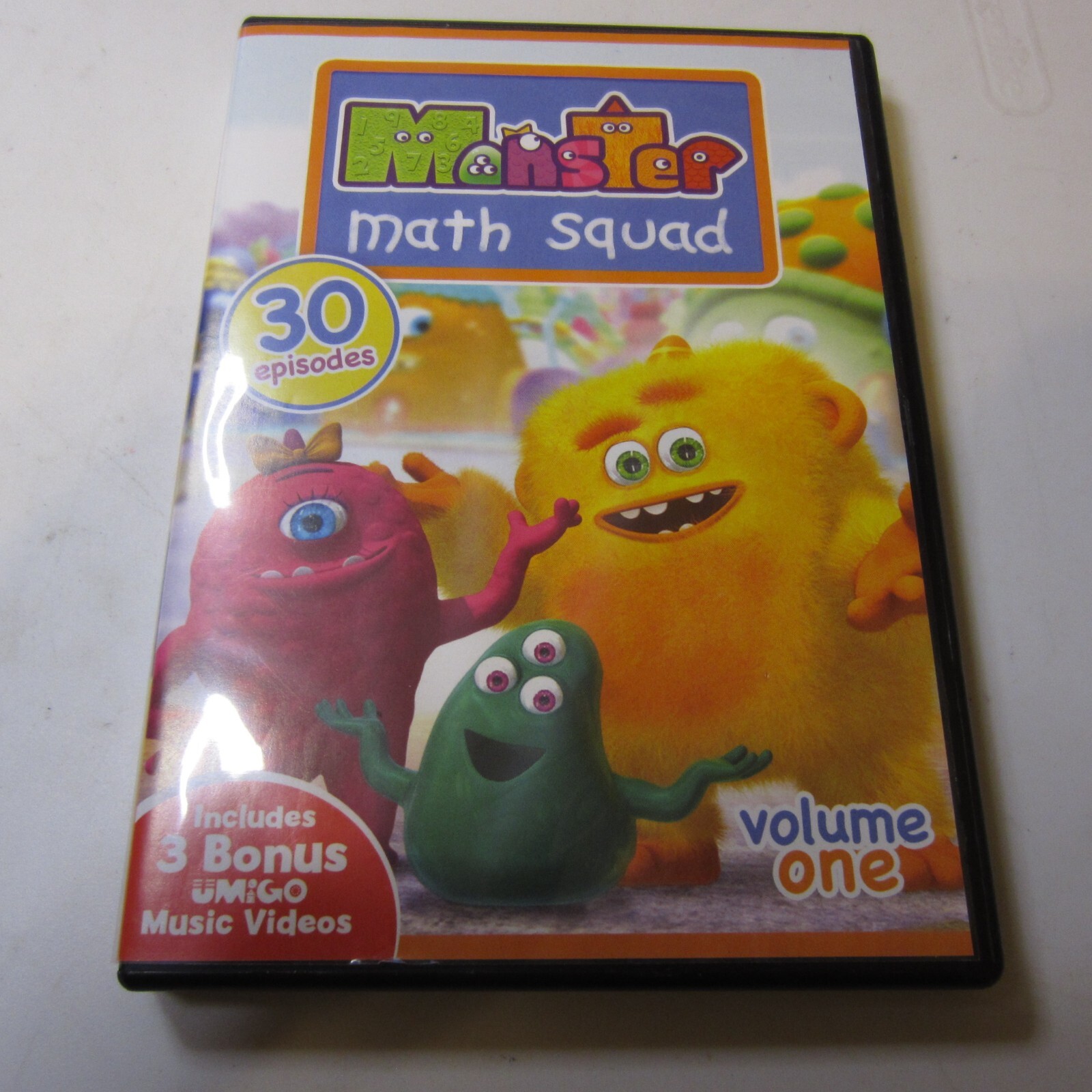 Monster Math Squad, Vol. 1 (DVD, 2014, 3-Disc Set) OOP FAST