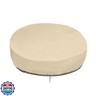 SunPatio Outdoor Daybed Cover, Heavy Duty Waterproof Round Canopy Sofa Bed Cover with Taped Seam, Patio Furniture Set Protector, All Weather Protection, 75