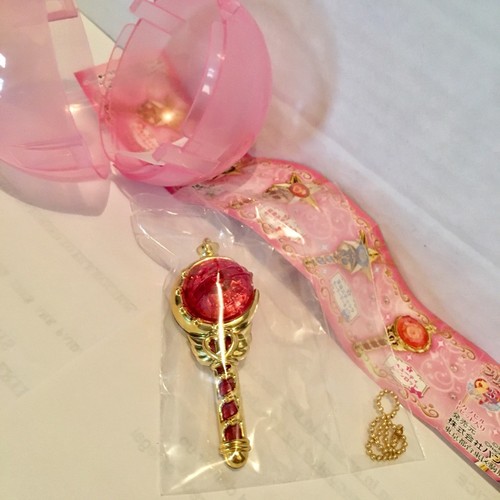 Bandai Sailor Moon Prism Crystal Makeup Stick Wand Keychain Cutie Rod Gashapon