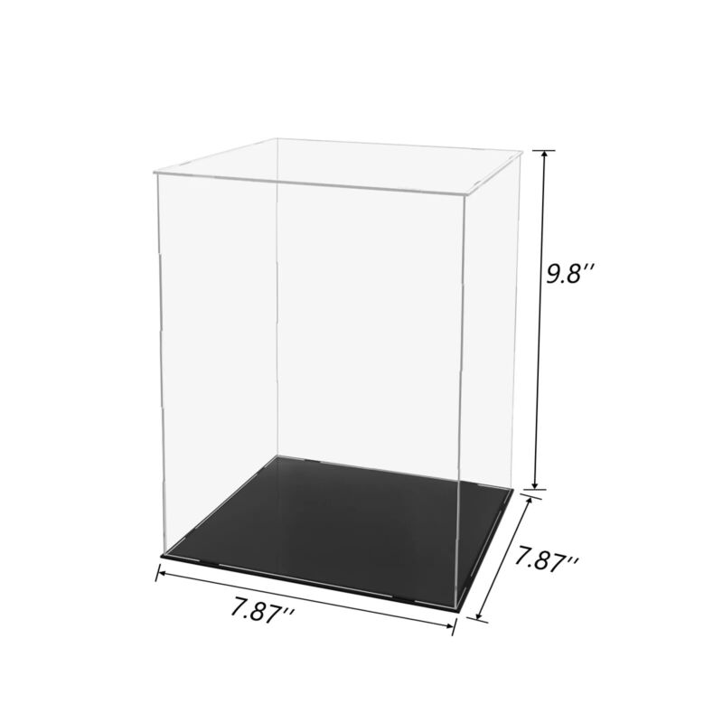 Acrylic Display Case Dustproof Box Action Figures for Collectibles Diecast