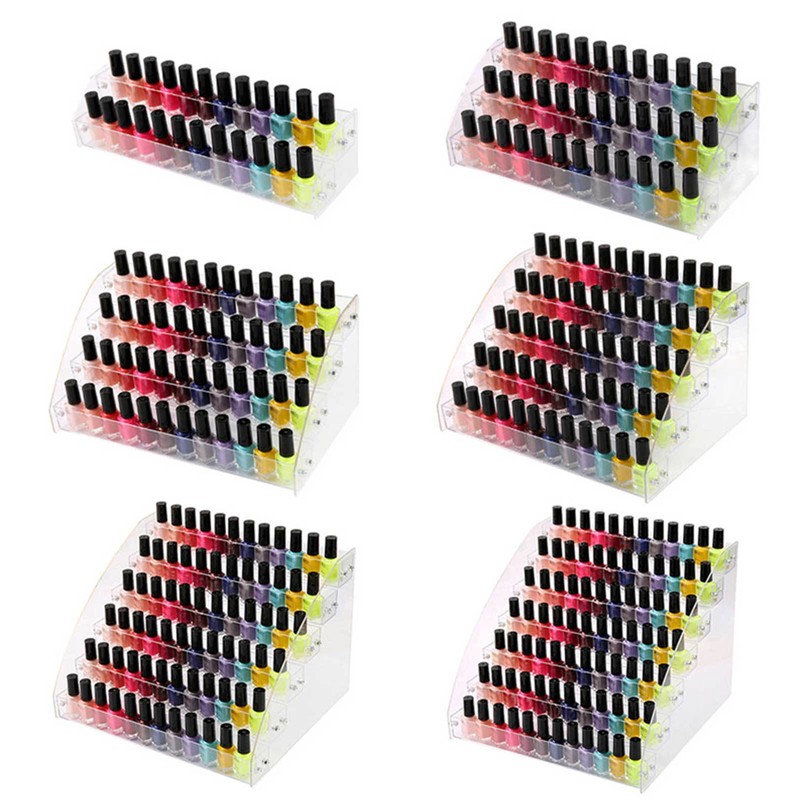 Nail Polish Organizer Display Stand Shelf Holder Rack Acrylic