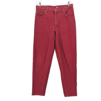 LEVI’S 560 Jeans MADE IN USA Red Denim 100% Cotton Tapered Size 34x34