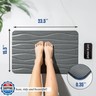 Plentio Stone Bath Mat, Non-Slip Natural Diatomaceous Earth Bath Mat, 23.5