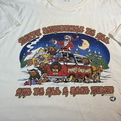 Liquid Blue Grateful Dead Christmas Graphic Tee Shirt NWOT Mens SZ 4XL