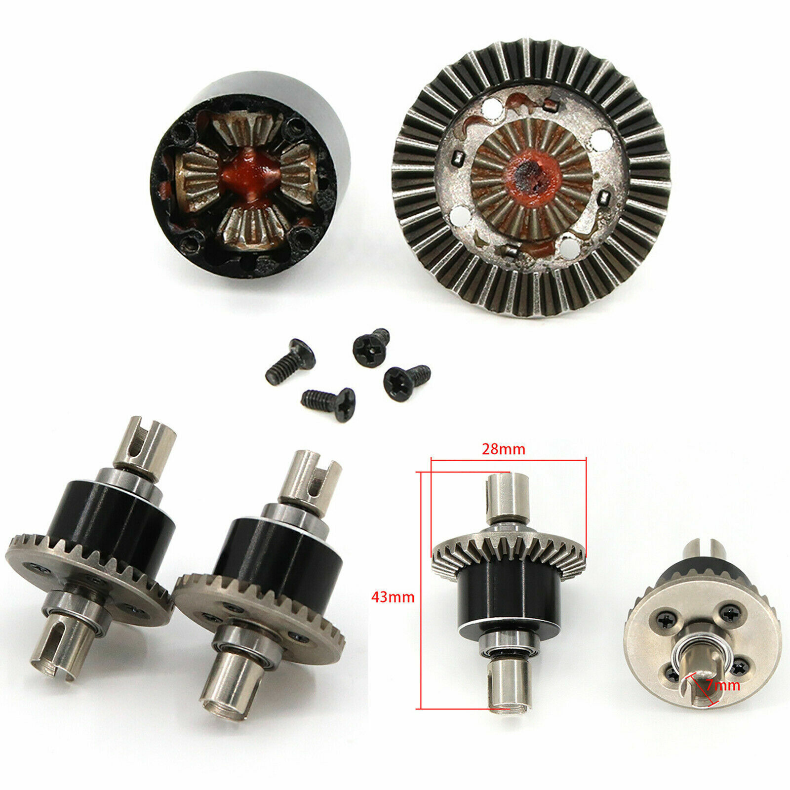 Metal Gearbox Differential Gear Accessories