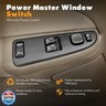 ASOPARTS 15883322 Front Driver Side Power Window Switch and Tan Bezel Assembly with Folding Mirror Switch Fit for 2003-2007 Chevy Silverado, 2003-2007 GMC Sierra 920-024 Replaces DWS-248