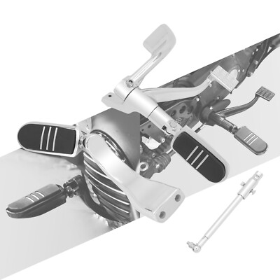 Chrome Mid Controls Kit Brake Levers Strips Footpeg Fit For Harley Sportster 04+
