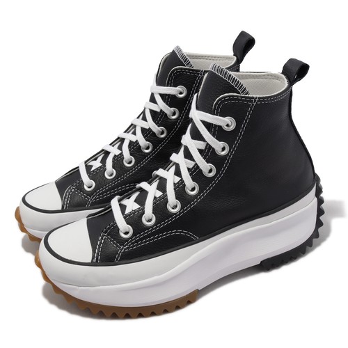 Converse Run Star Hike Hi Black White Мужская повседневная обувь унисекс на платформе A04292C