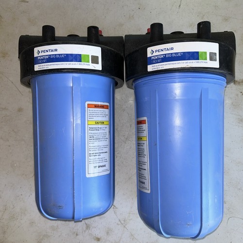 2 Pentair Pentek Big Blue Filter Housing 1