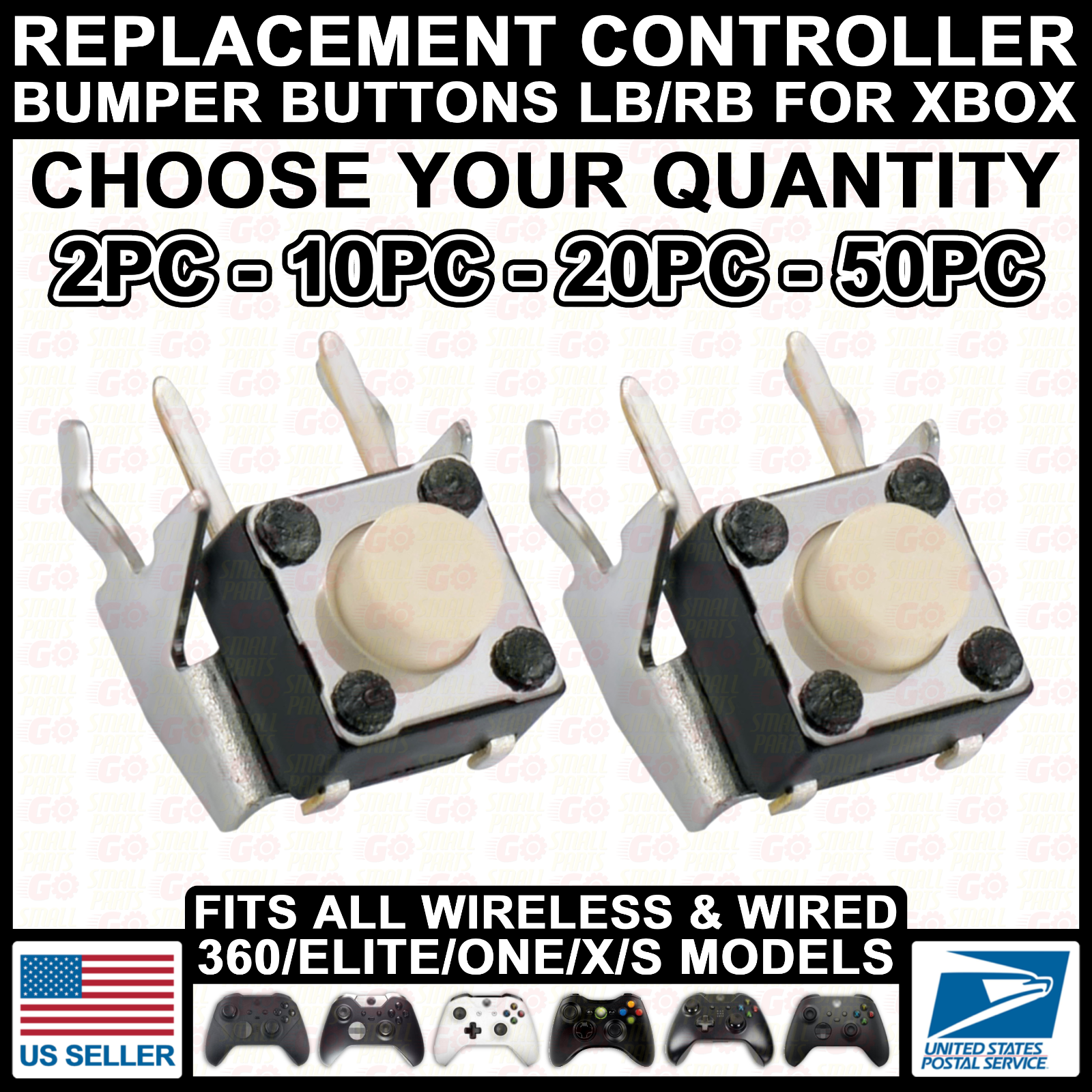 LB RB Bumper Button Micro Part for Xbox/360/One/Series X/S/Elite 1/2 Controller