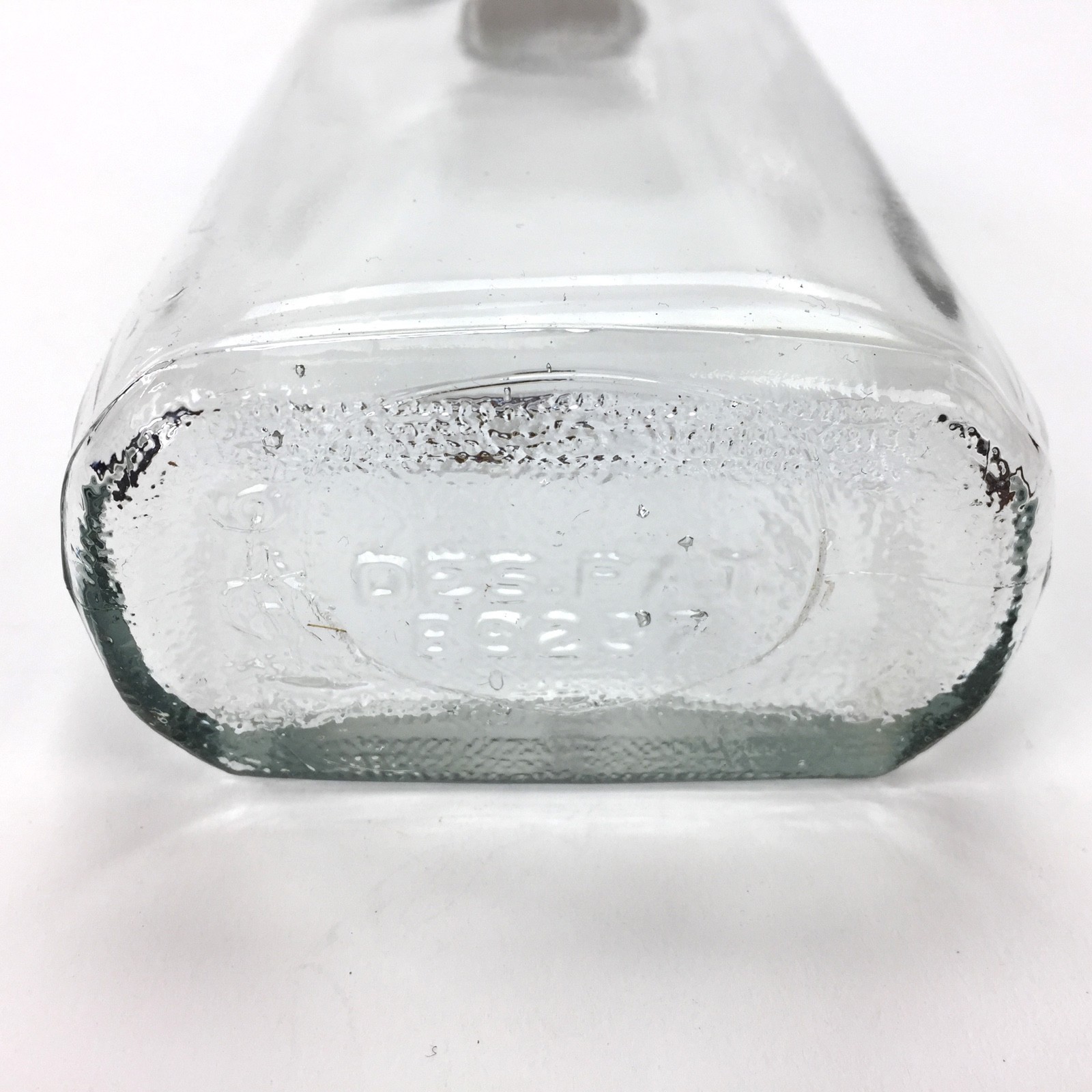 Vintage Lamsons Mineral Oil Glass Bottle & Label, Barber Shop decor, Hair Tonic