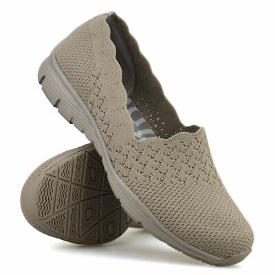 Womens Skechers Slip On Memory Foam Trainers Casual Walking