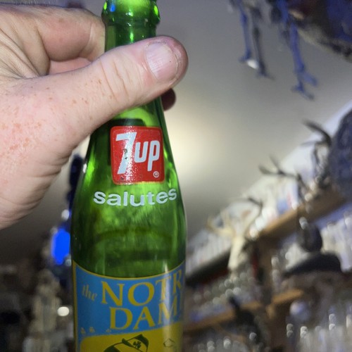 7-Up Notre Dame Fighting Irish1973 National Champions Commemorative Empty Bottle