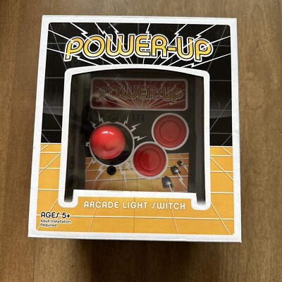 ThinkGeek Power-Up Arcade Light Switch Wall plate Cover Joystick Light Switch