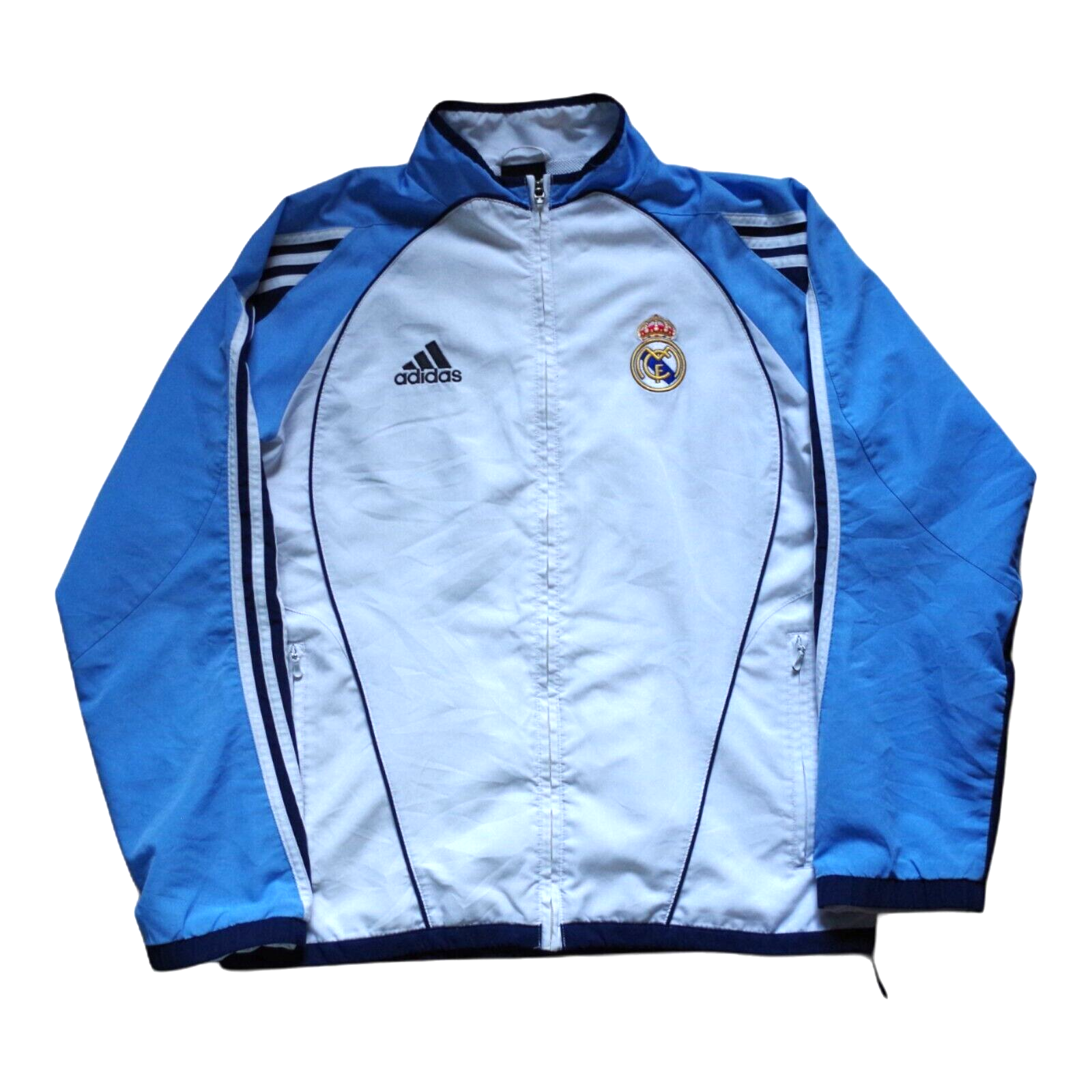 Real Madrid Adidas 2005-2006 Vintage Track Top Jacket Size S