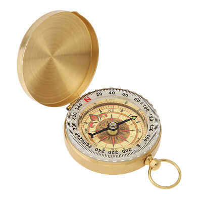 Dad To Son Enjoy The Ride Compass Copper Compass Luminous Outdoor Hiking Camping