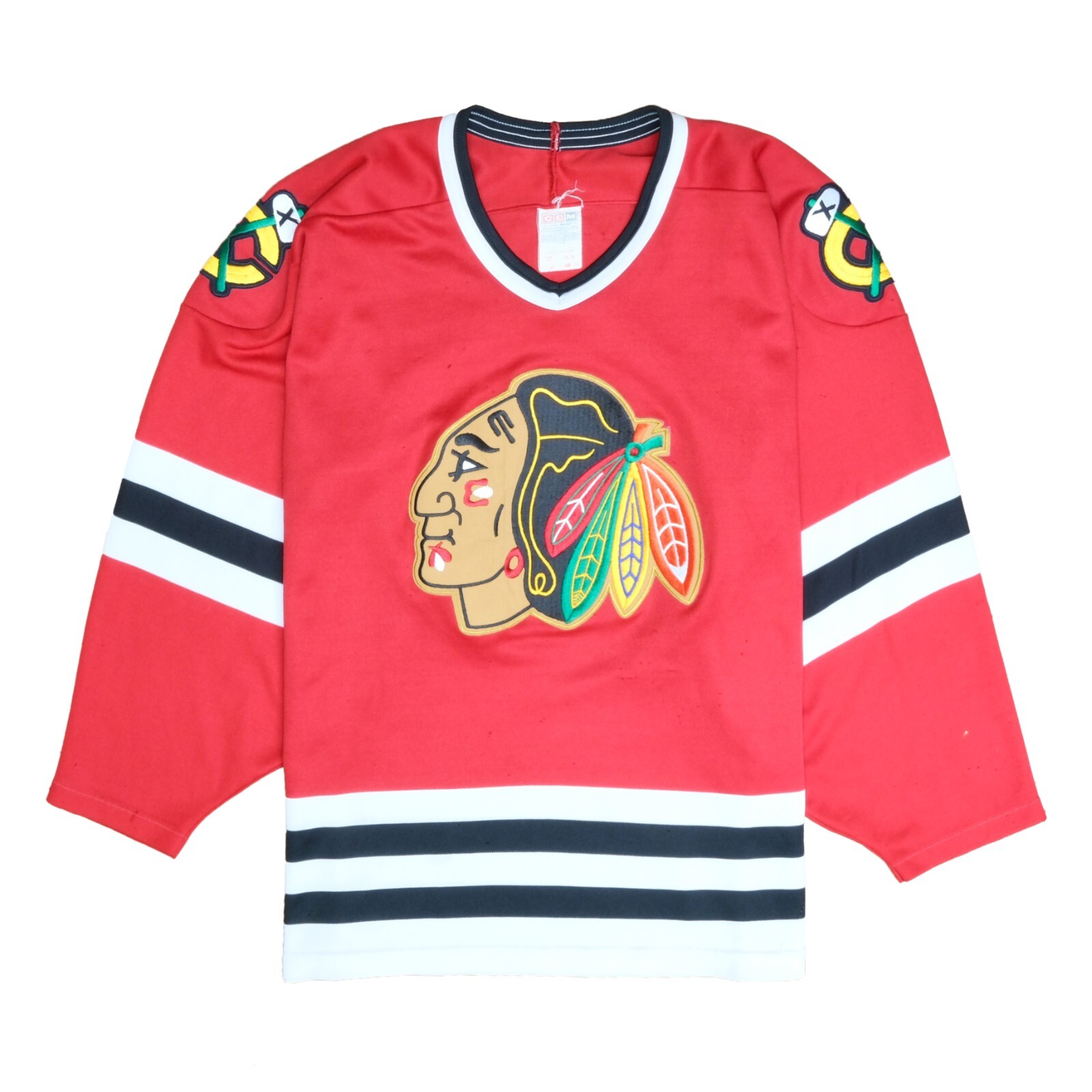 Vintage Chicago Blackhawks CCM Maska Hockey Jersey Size