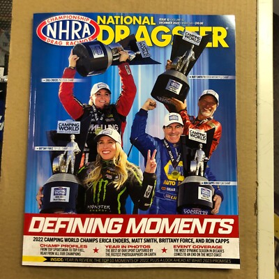 NHRA National Dragster Magazine December 2022 Drag Racing Issue 12 Vol 63