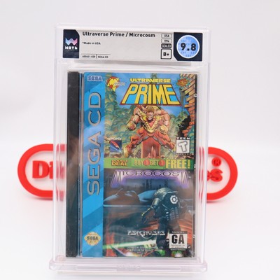 Sega CD ULTRAVERSE PRIME / MICROCOSM DOUBLE PACK! WATA GRADED 9.8 B+ NEW Sealed!