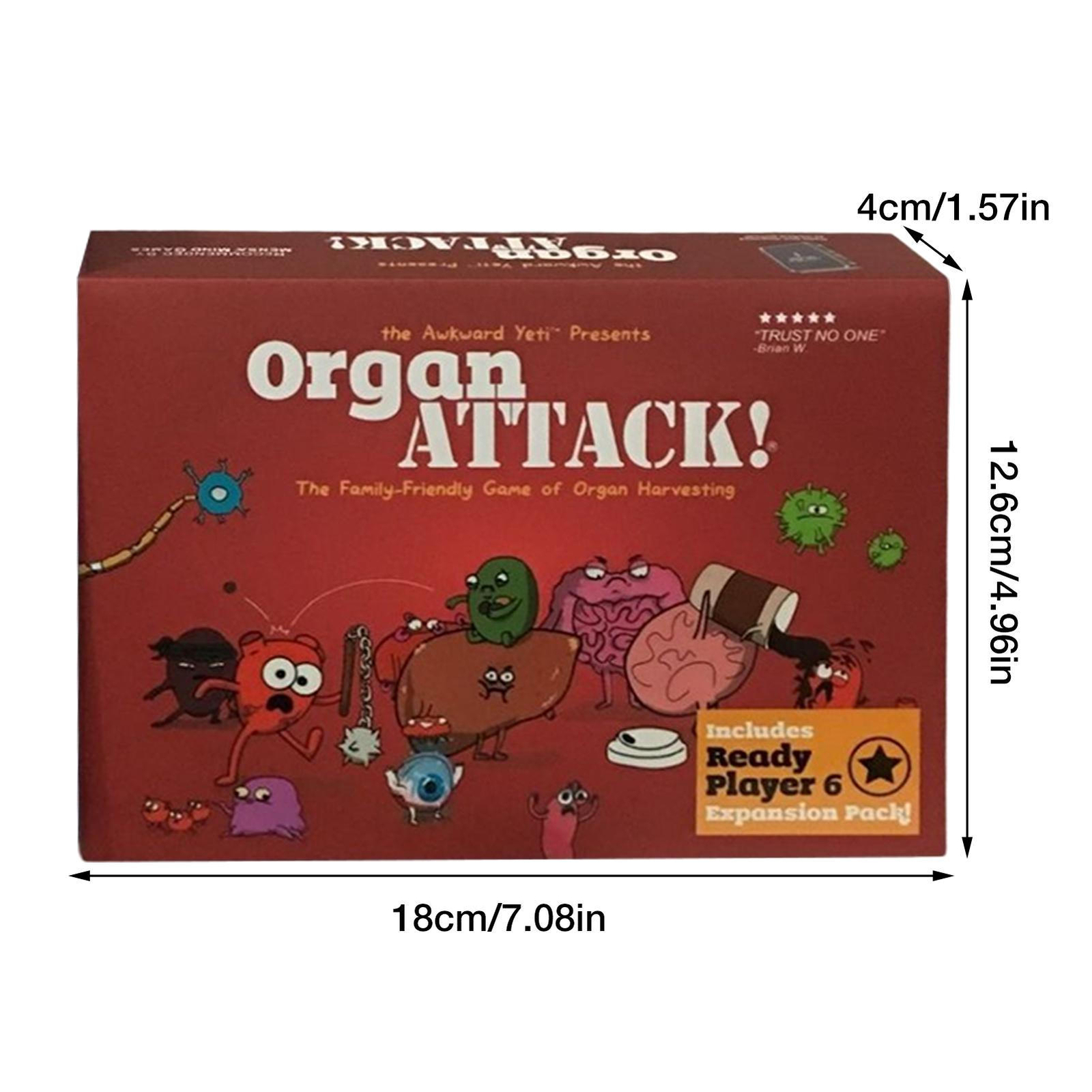 Human Organs Attack Card Game Family Friendly Board Game Organ Harvesting