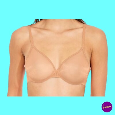GOSSARD Women's Glossies Sheer Underwired Bra, Beige (Nude), Size 34G UK