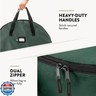 ZOBER 2 Pack Oxford Christmas Wreath Storage Container 36 Inch - Wreath Bag for Artificial Wreaths Box - Waterproof Fabric, Dual Zippered Wreaths Storage Bag With Strong Durable Handles - Green