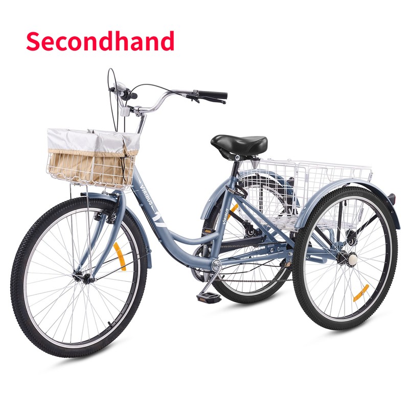 Secondhand 24" Adult Tricycle Bike w 7 Speed Gear Front &Rea