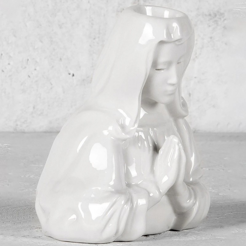 Crying Halloween Candle Holder Mary Candle Holders Pillar Candles Candlestick