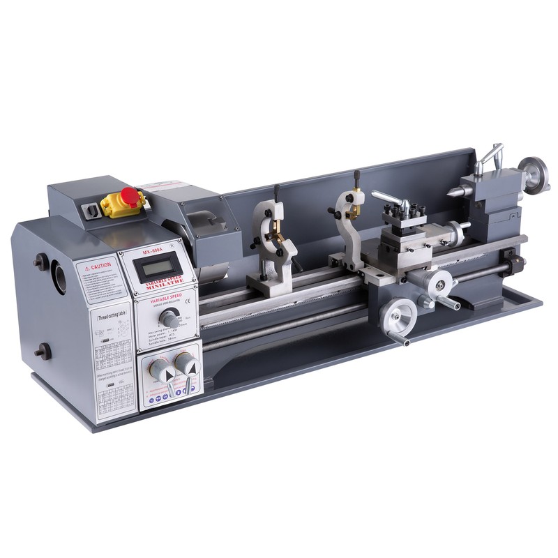 CRENEX 1100W Mini Metal Lathe Digital Drilling Machine 22x60cm Wood