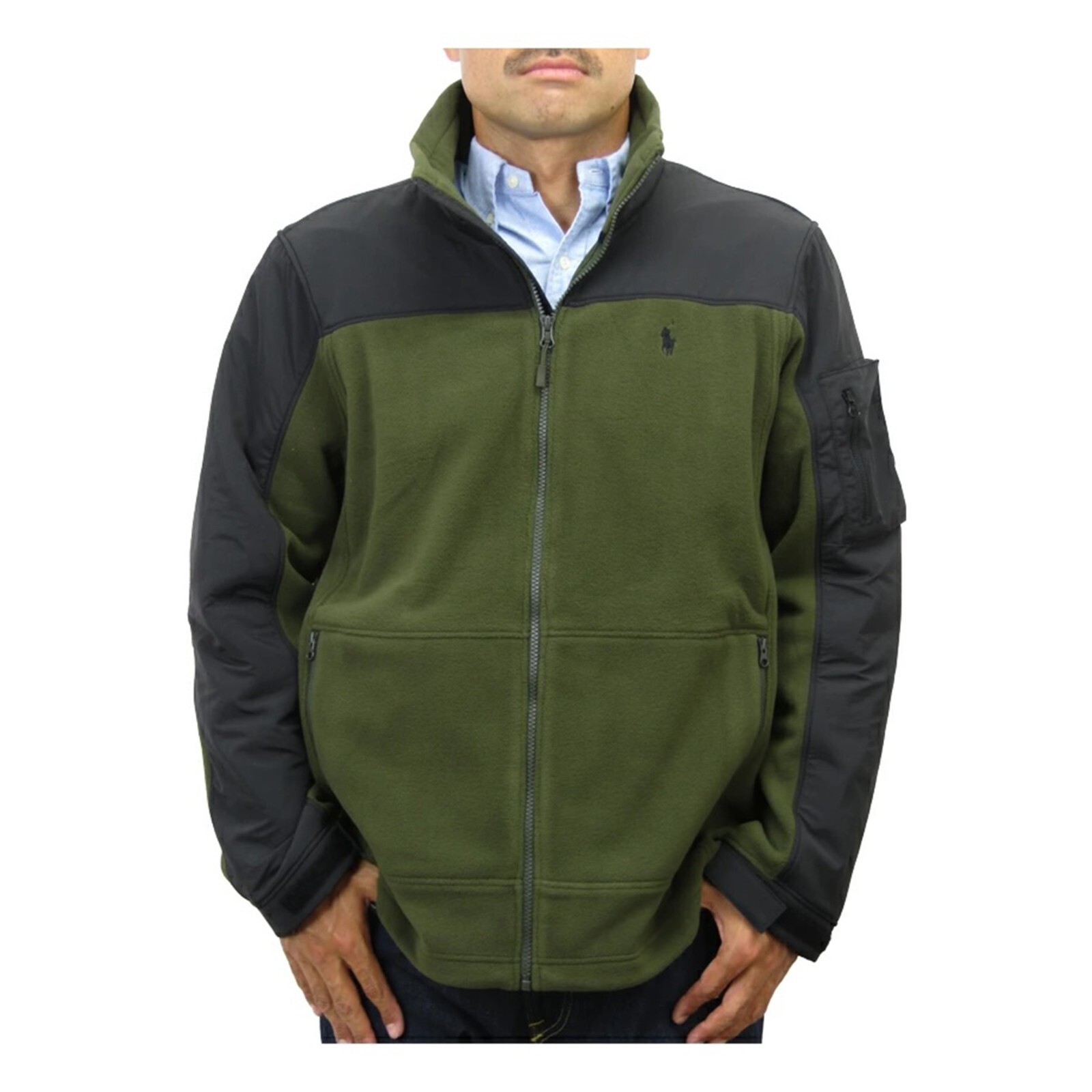 Мужская флисовая куртка Polo Ralph Lauren на молнии Denali - Зеленый -