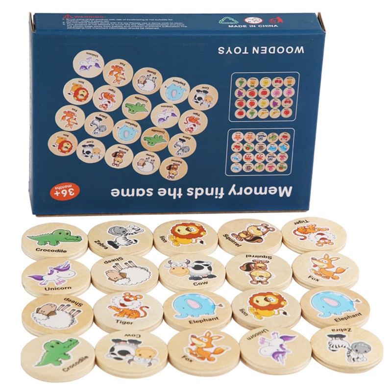 Card Matching Game Board Memory Match Game For Kids 4-8
