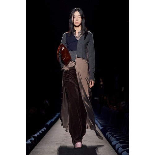 DRIES VAN NOTEN Fall Winter 2023 Deconstructed Patchwork Knit