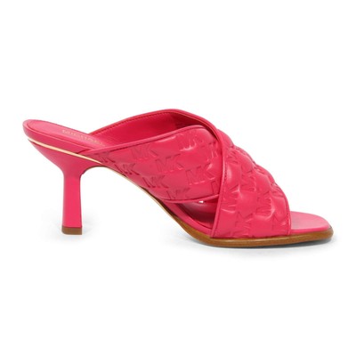 Pre-owned Michael Kors I1347 Sandalo Donna  Gideon Mule Woman Sandal In Rosa