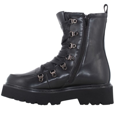 Pre-owned Cult A23us Women's Combat Boots With Platform Clw390800 Slash 3908 Mid W Leather In Black