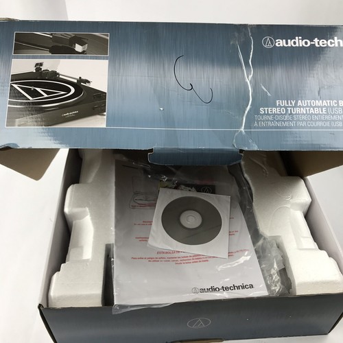 Audio-Technica Automatic Turntable AT-LP60BK-USB Stereo Belt Drive Record Playe