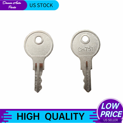 2 Keys For RV Replacement Baggage Door Key Ch751 RV Compartment Key Standard