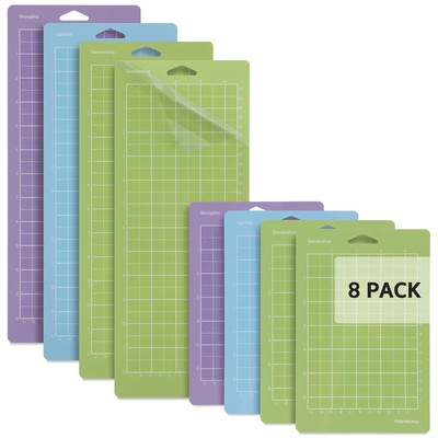 Cutting Mat, 8 Pack 4.5'' x 12'' & 4.5'' x 6.5'' (StandardGrip, StrongGrip, Light...