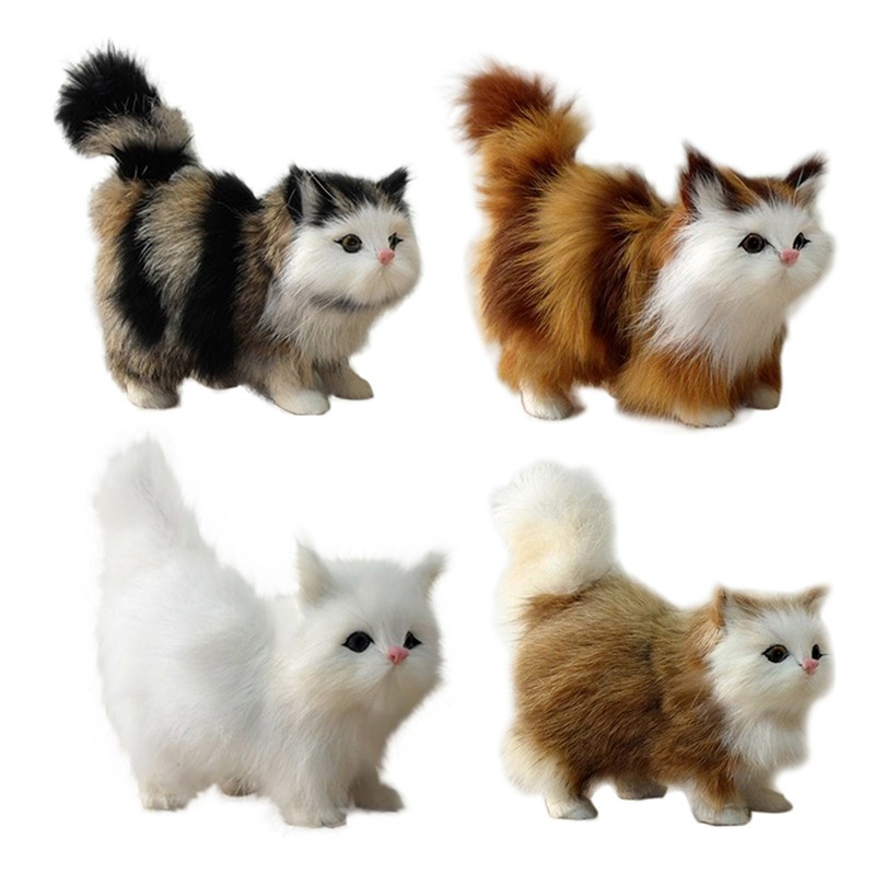 NEW Realistic Cat, Small Stuffed Animals, Plush Cats Stuffed Animal Decoration