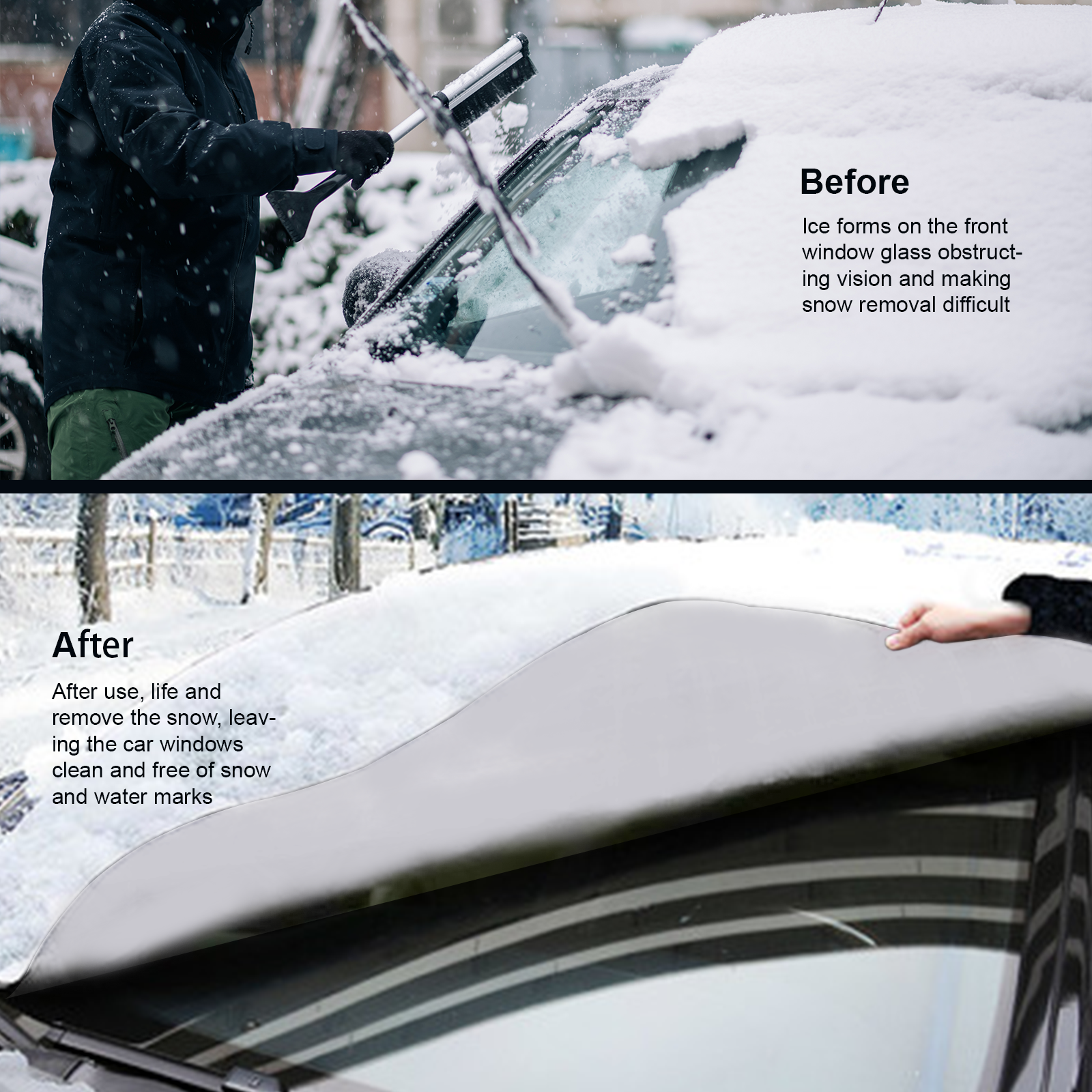 Car Windshield Snow Cover Sun Shade Winter Dust Rain Ice Frost Guard Protector