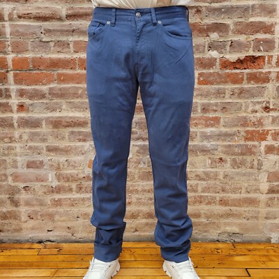 NWT Men Peter Millar Ultimate Sateen Five Pocket Pant Navy #ME0B39