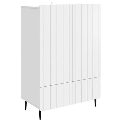 Sideboard with Drawer White 66 x 34.5 x 97 cm Engineered Wood