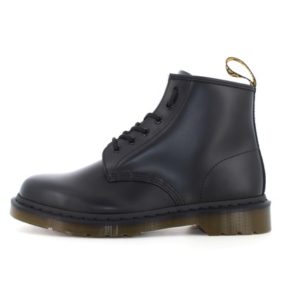 Pre-owned Dr. Martens A23us Unisex Amphibian 24255001 101 Smooth In Black