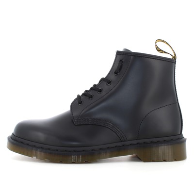 Pre-owned Dr. Martens' Dr. Martens A23us Unisex Amphibian 24255001 101 Smooth In Black