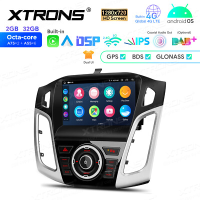 9'' Android 13 8-Core 32GB Car Play GPS Stereo Radio Navi For Ford Focus 2012-17