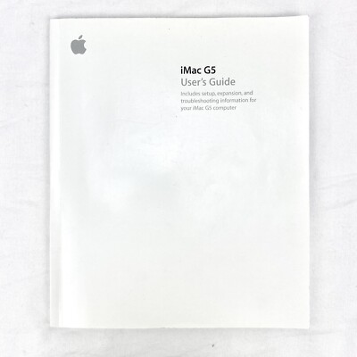 Macintosh Apple iMac G5 User s Guide (034-2855-A) Mac Computer Manual