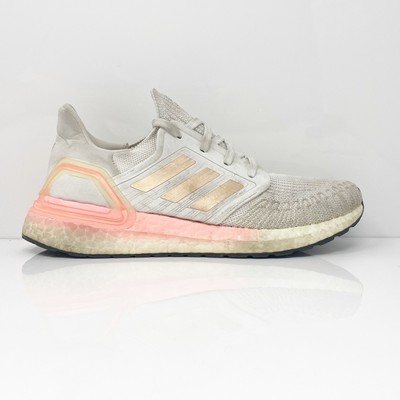 

Adidas Womens Ultraboost 20 EG0724 Белые кроссовки для бега Размер 9,5, Белый, Ultraboost 20