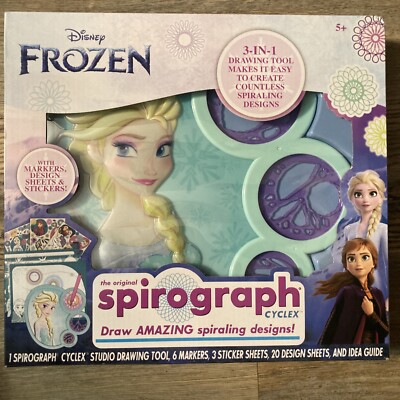 Spirograph Cyclex Studio Elsa - Disney - 3-in-1 Drawing Tool For Ages 5+