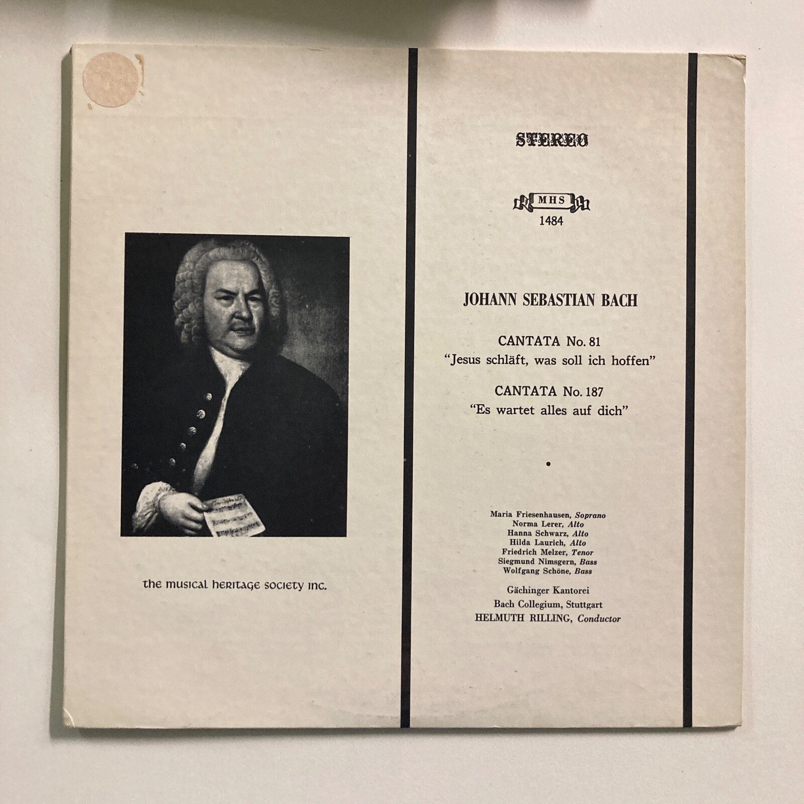BACH cantata no. 81 & 187 | eBay