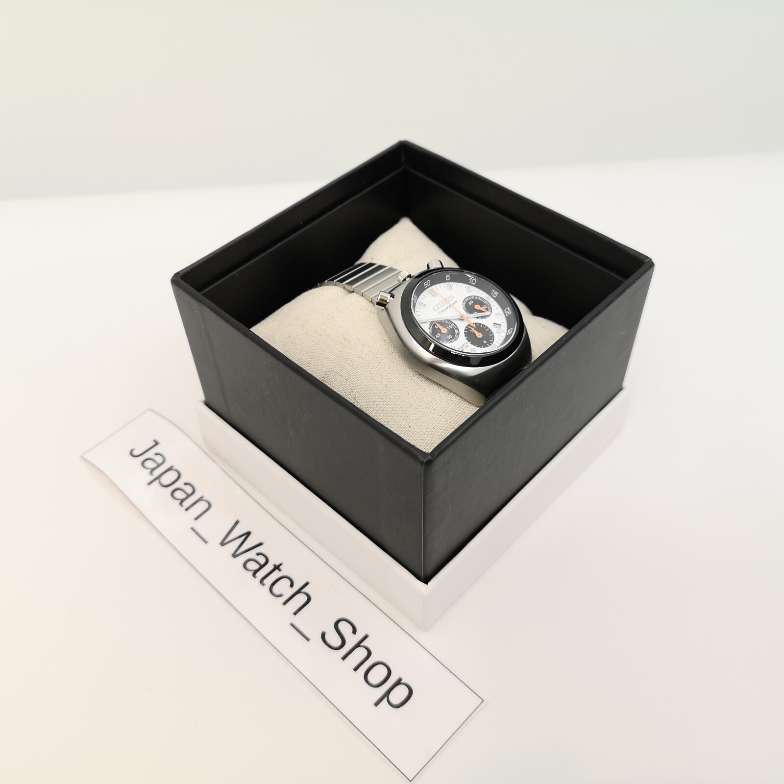 CITIZEN AN3660-81A White Record Lavel Tsuno Chrono Men's Watch New in Box