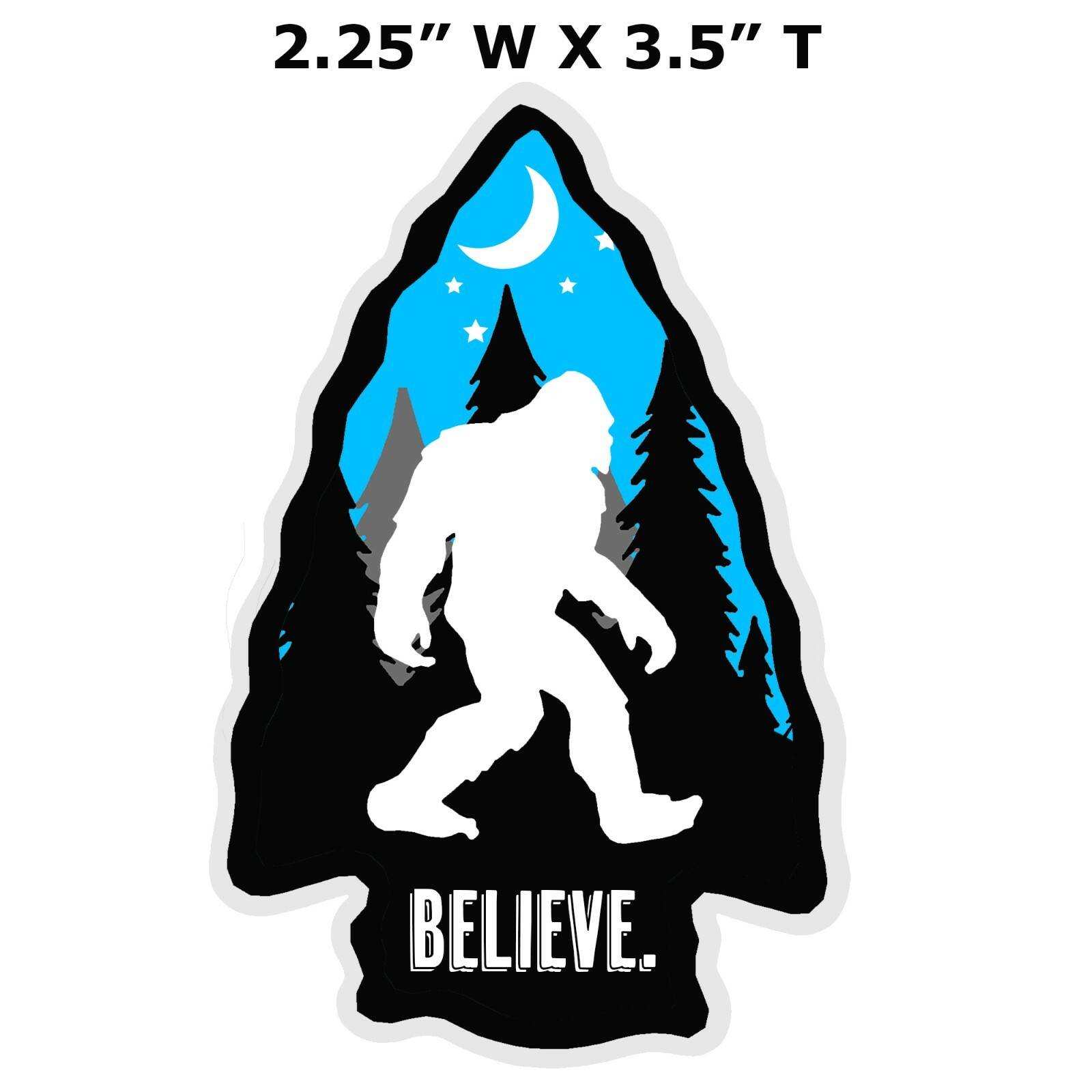 Yu様 BIGFOOT I BELIEVE - Car Truck Window Bumper Graphic Sticker